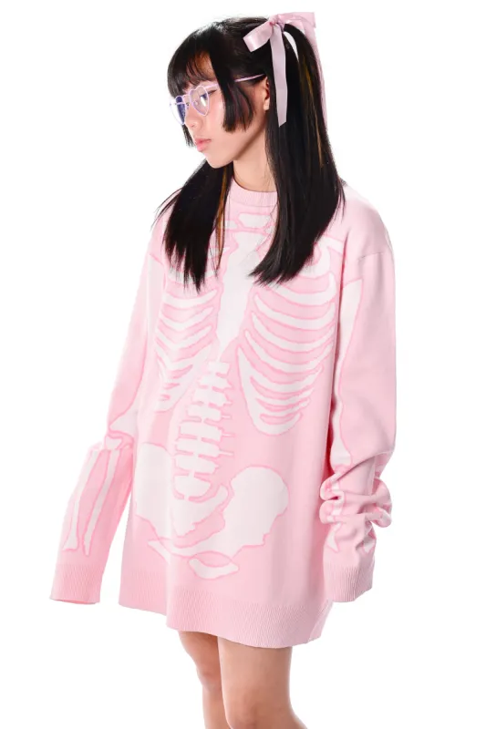 Spooky Sweet Skeleton Sweater Dress sold by My Violet