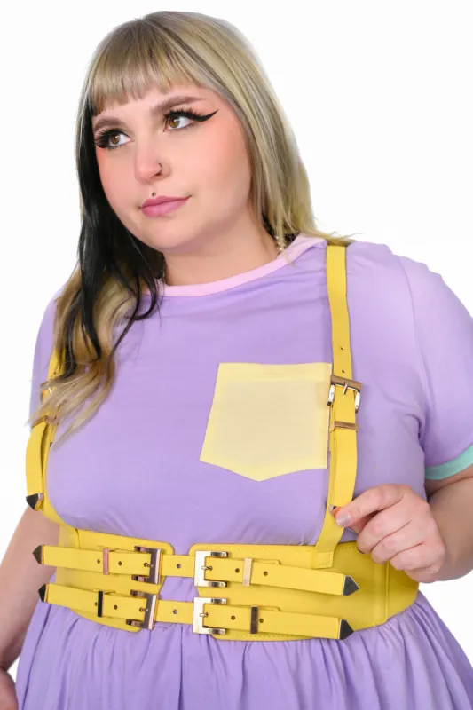 Yellow Adjustable Harness -  EXTREME MARKDOWN sold by My Violet
