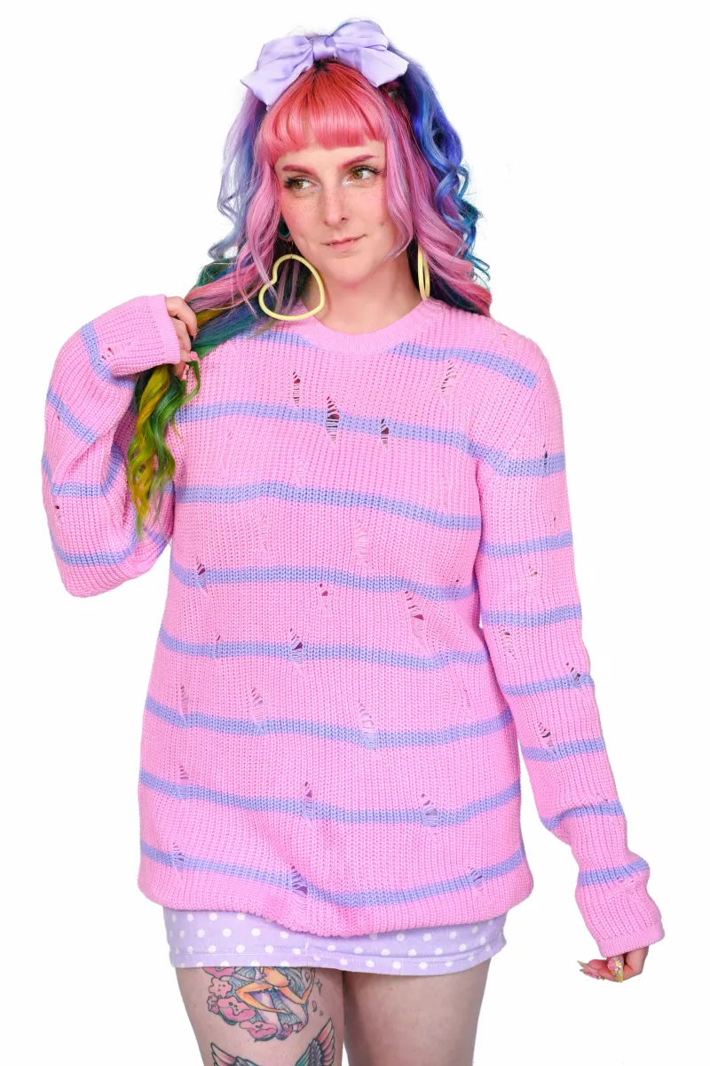 Toxic Shredded Sweater - EXTREME MARKDOWN sold by My Violet