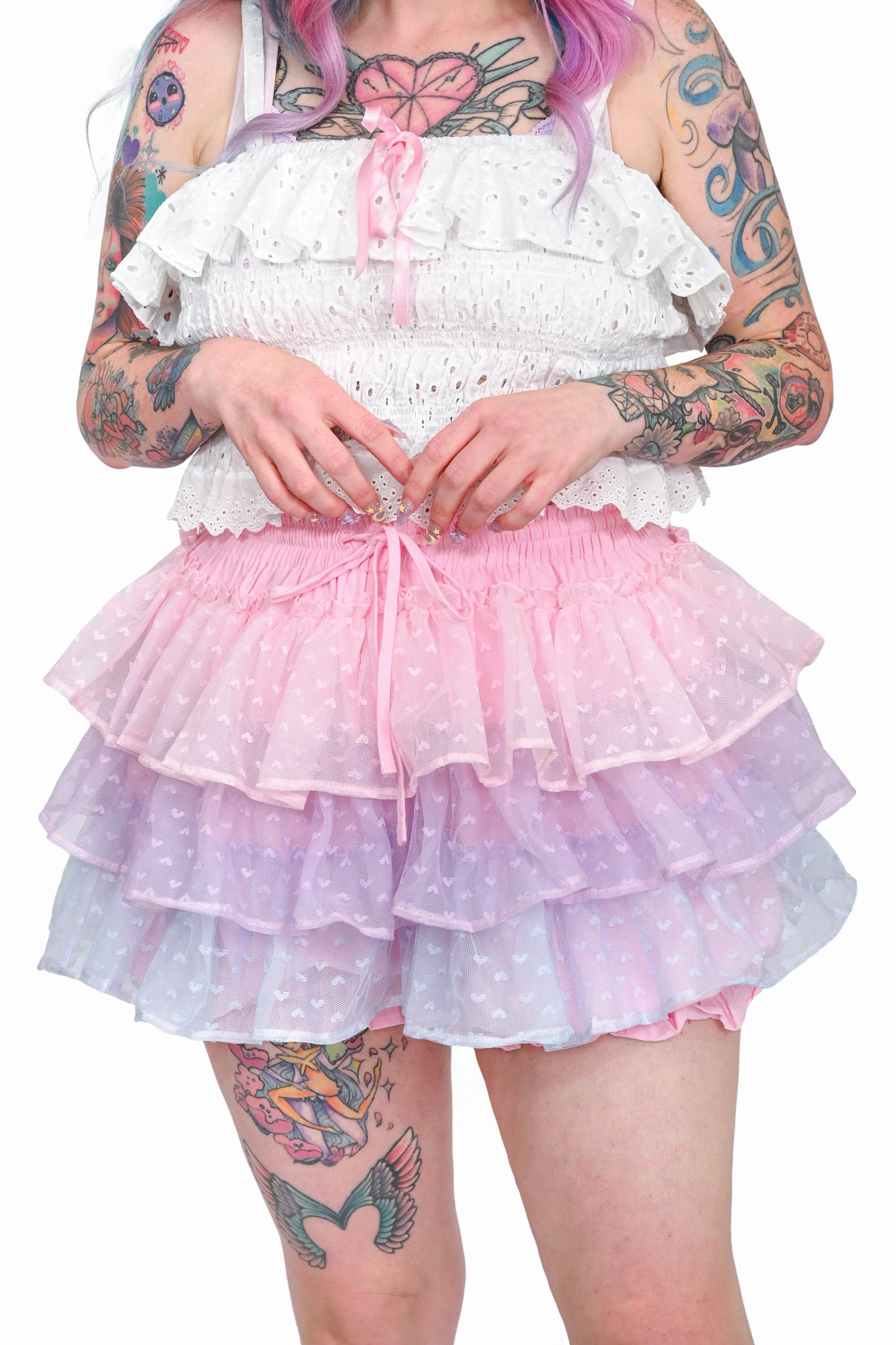 Cotton Candy Ruffle Skort - Pink Sunset sold by My Violet product image thumbnail 4