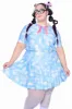 Cloud Friends Pleated Skirt sold by My Violet