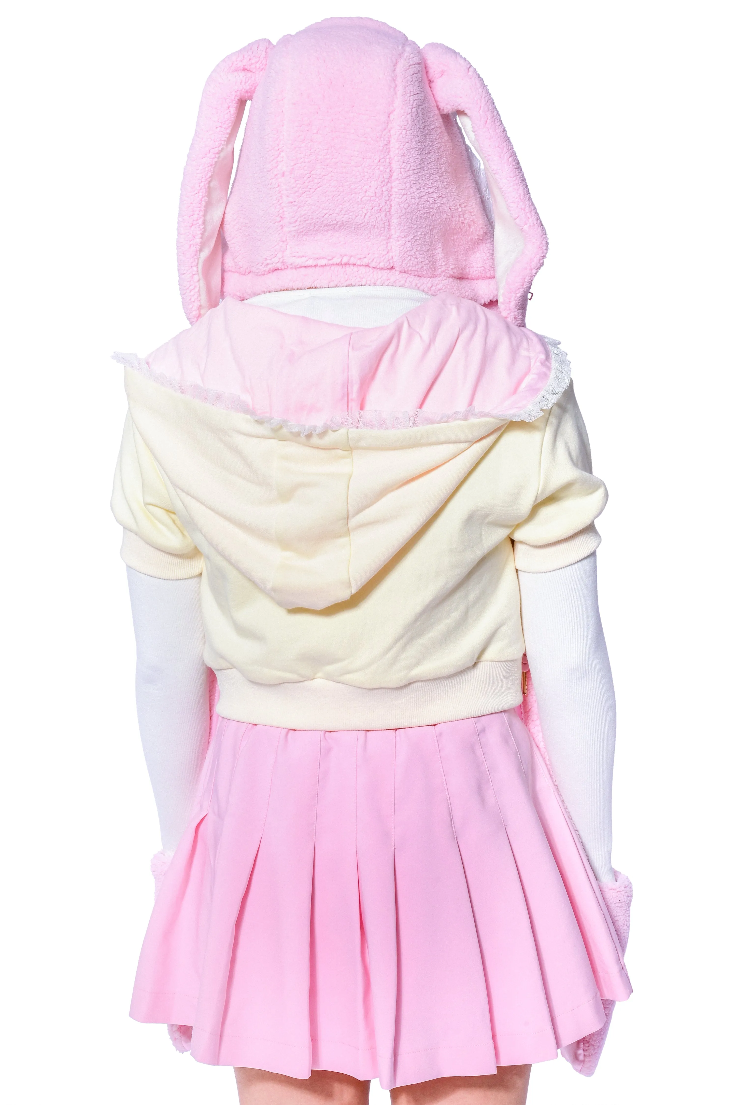 2-Way Bunny Hooded Scarf - Pink sold by My Violet product image thumbnail 4
