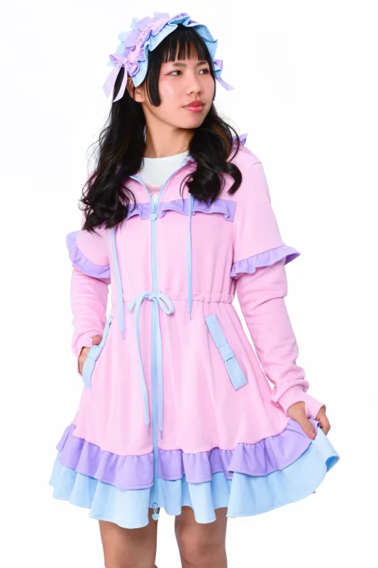 Daydream Hoodie Dress Set - Pink sold by My Violet