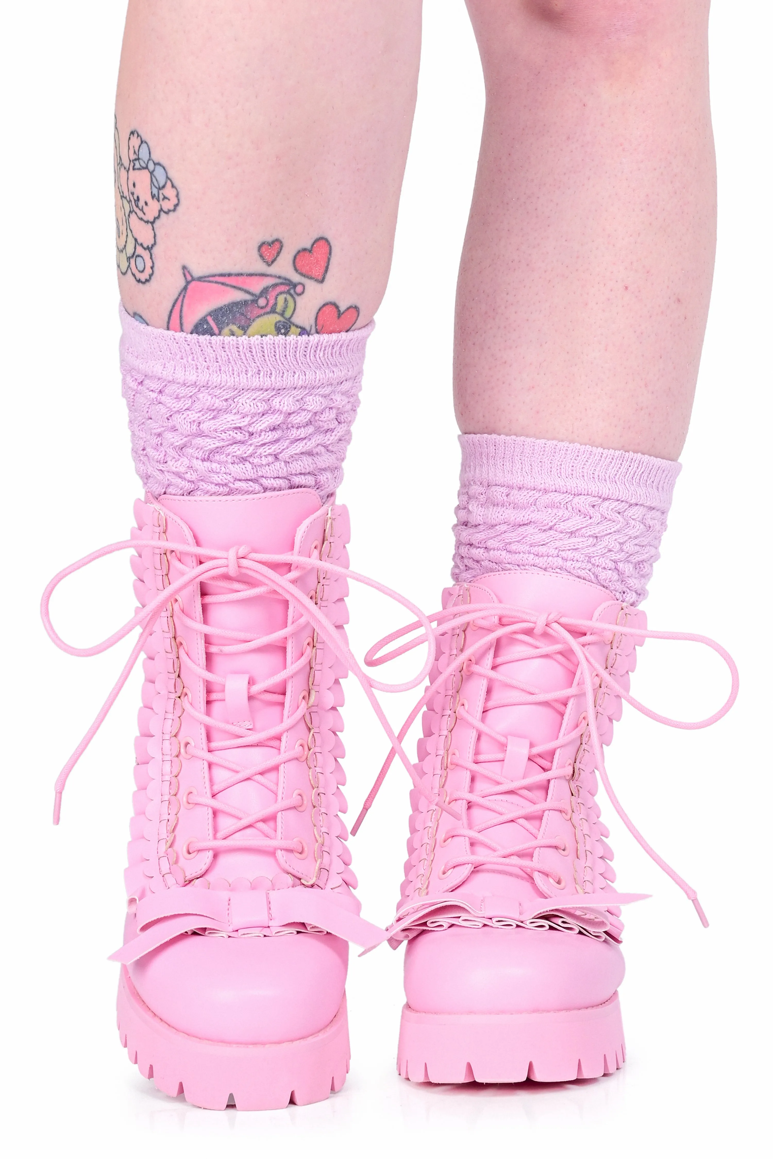 Cake Combat Boot - Pink sold by My Violet