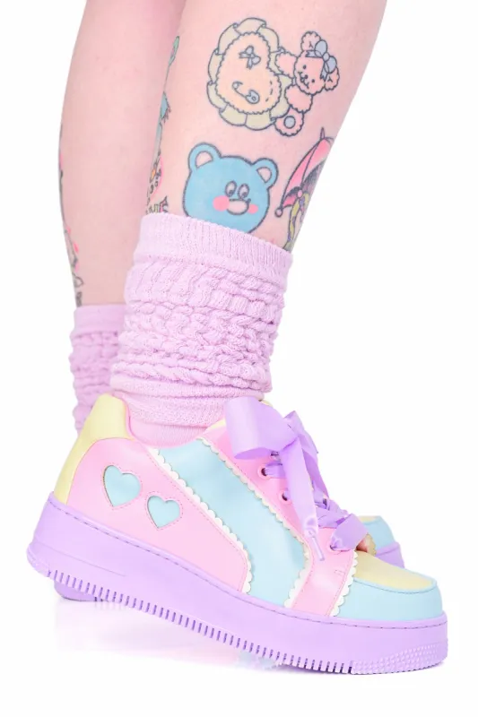 Heartbeat Colorblock Sneakers - Rainbow sold by My Violet