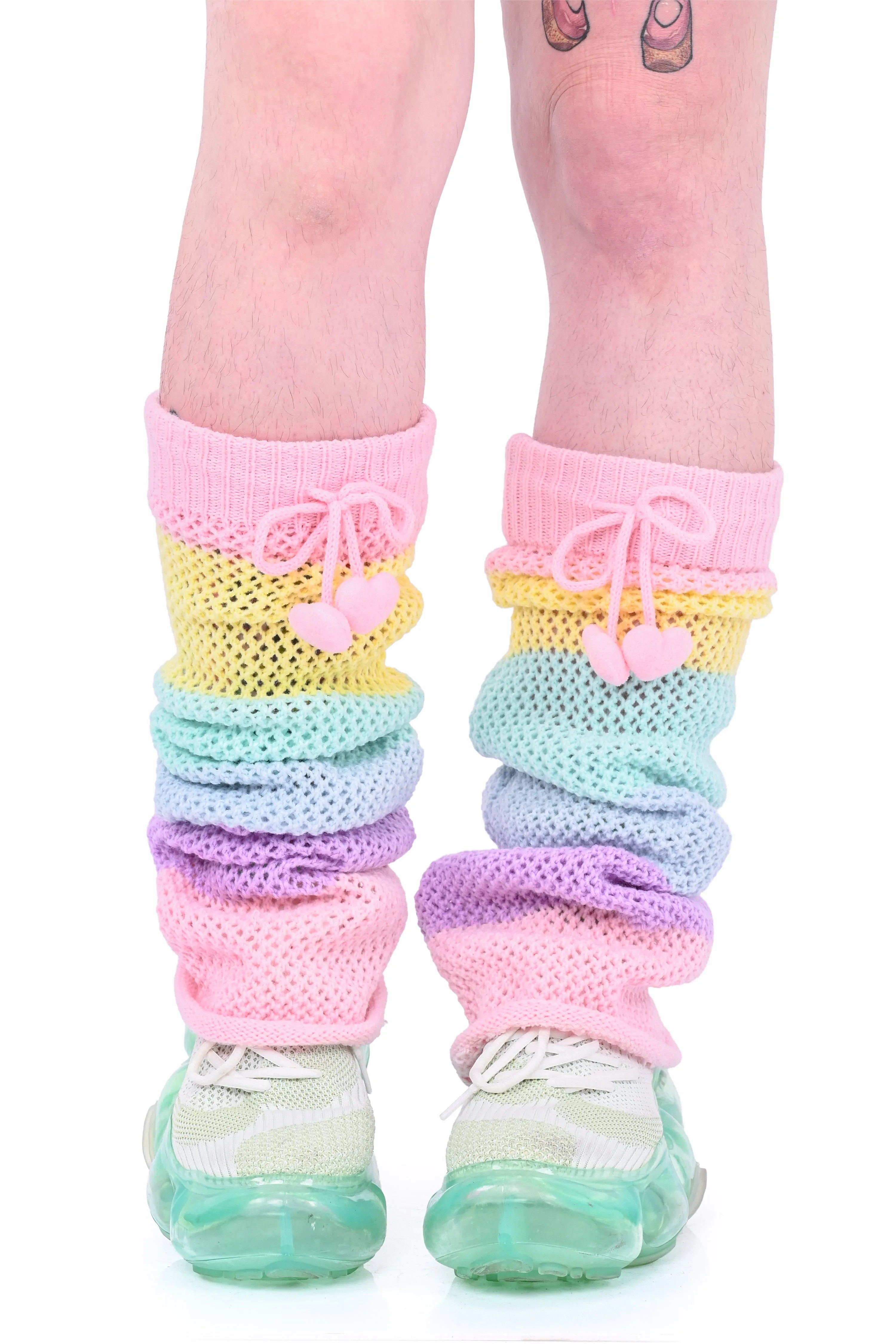 Rainbow Heart Legwarmers sold by My Violet product image thumbnail 3