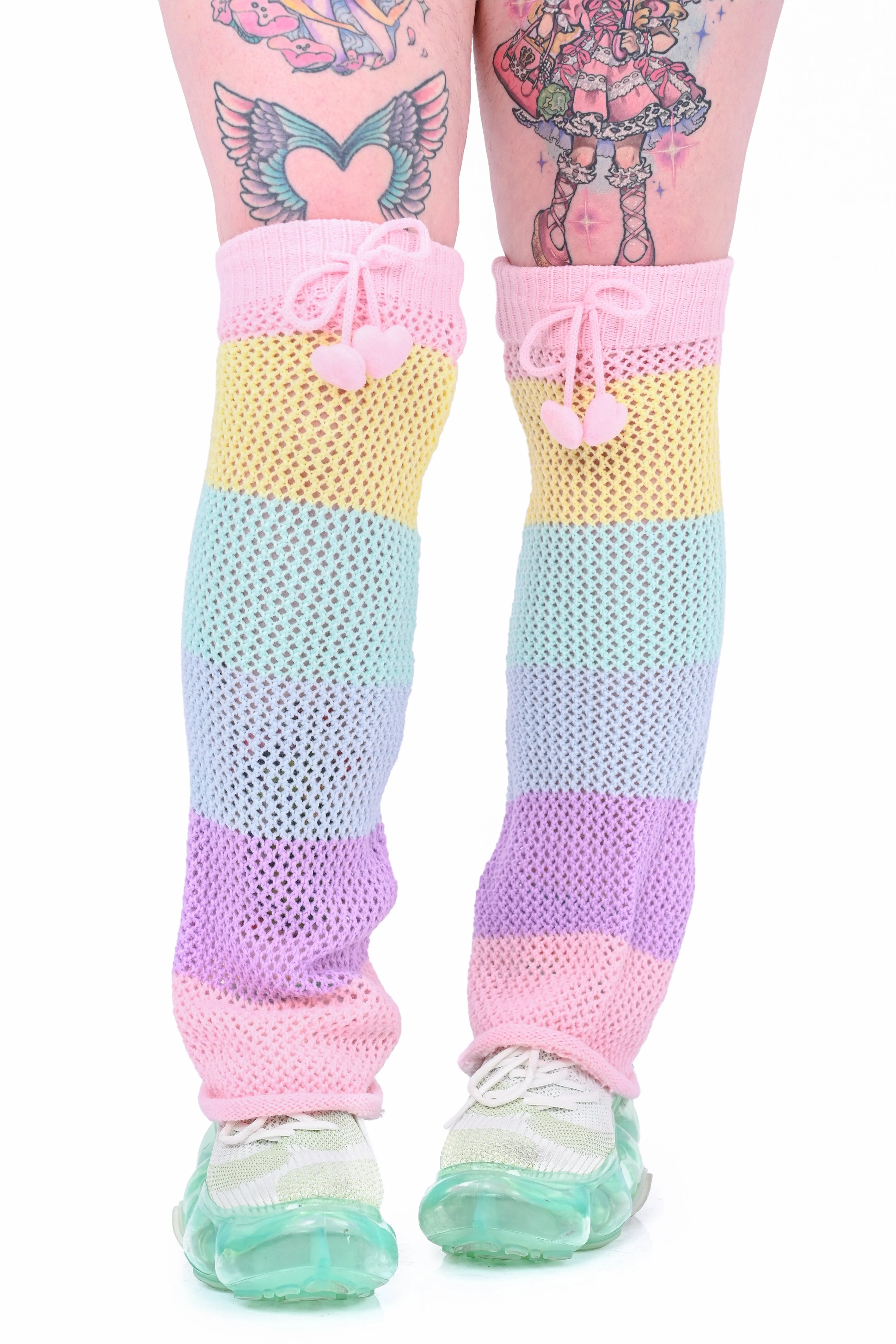Rainbow Heart Legwarmers sold by My Violet product image thumbnail 2
