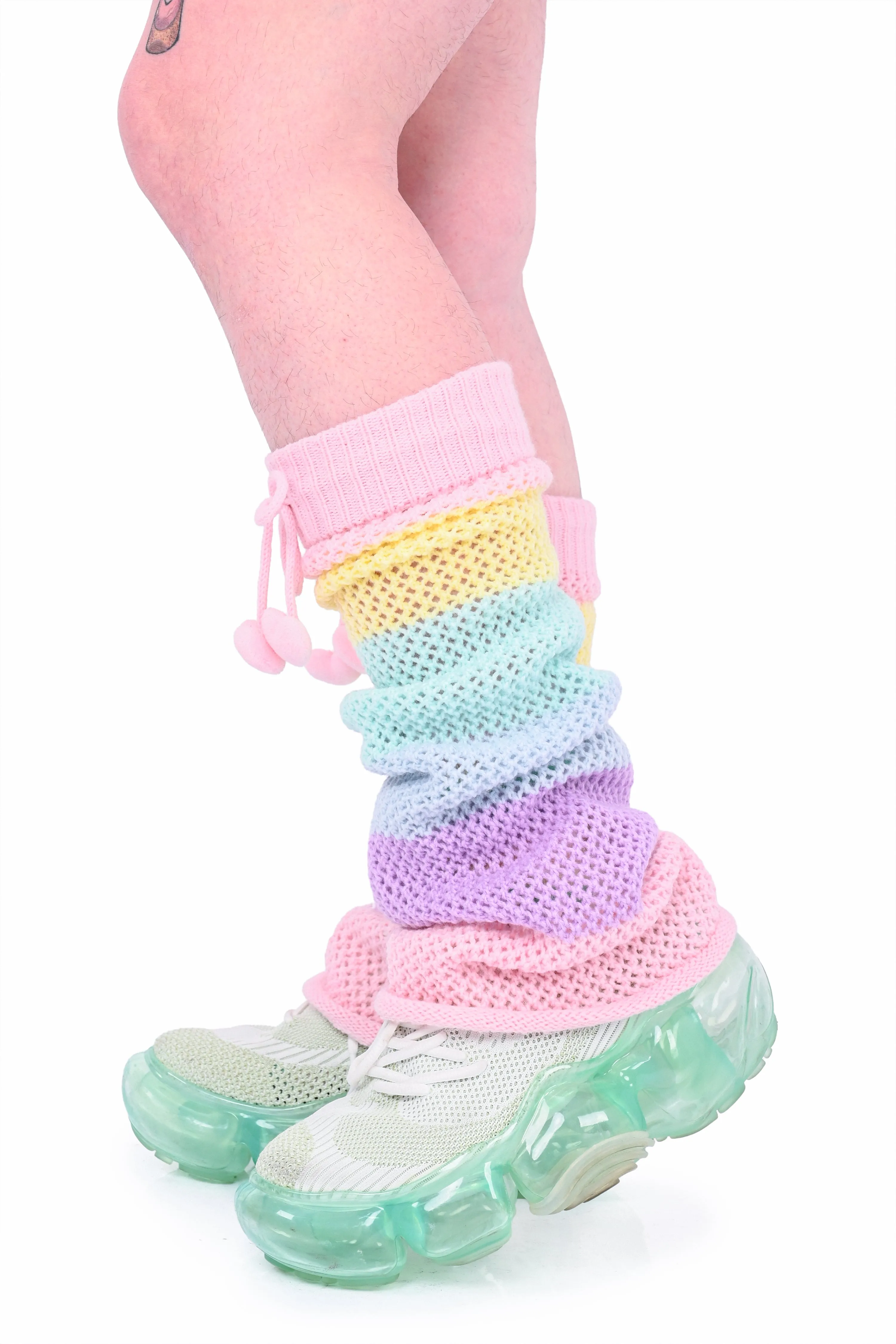 Rainbow Heart Legwarmers sold by My Violet