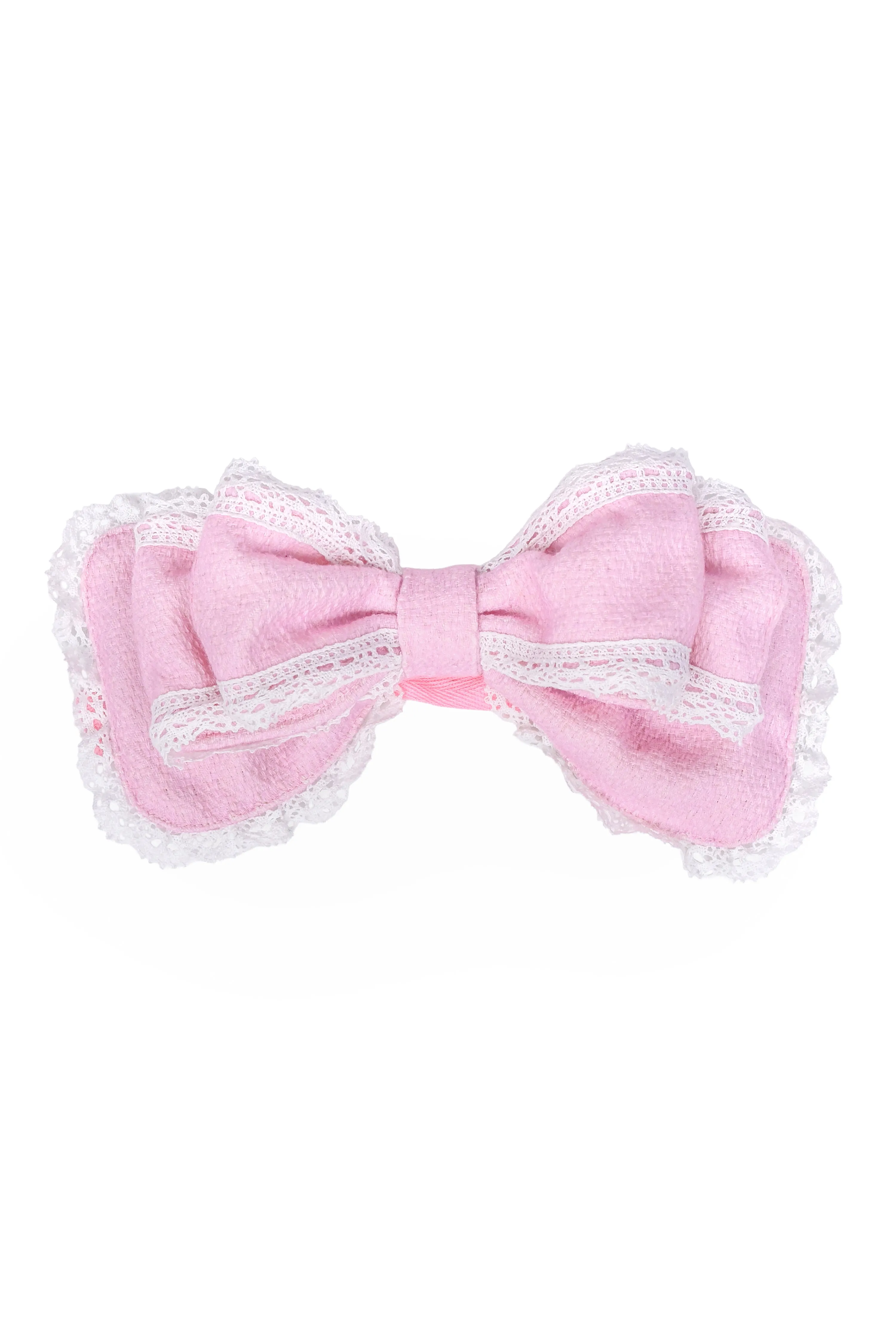 Charlotte Headbow - Pink/White sold by My Violet product image thumbnail 2