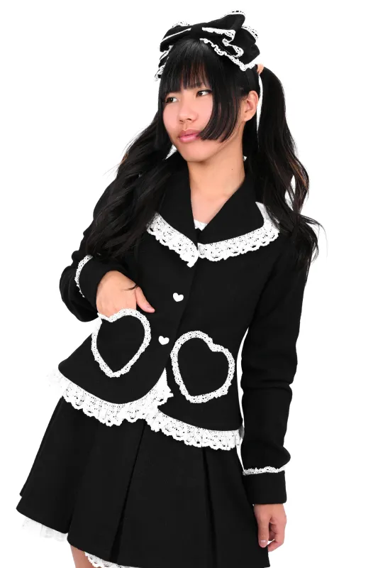 Charlotte Blazer - Black/White sold by My Violet