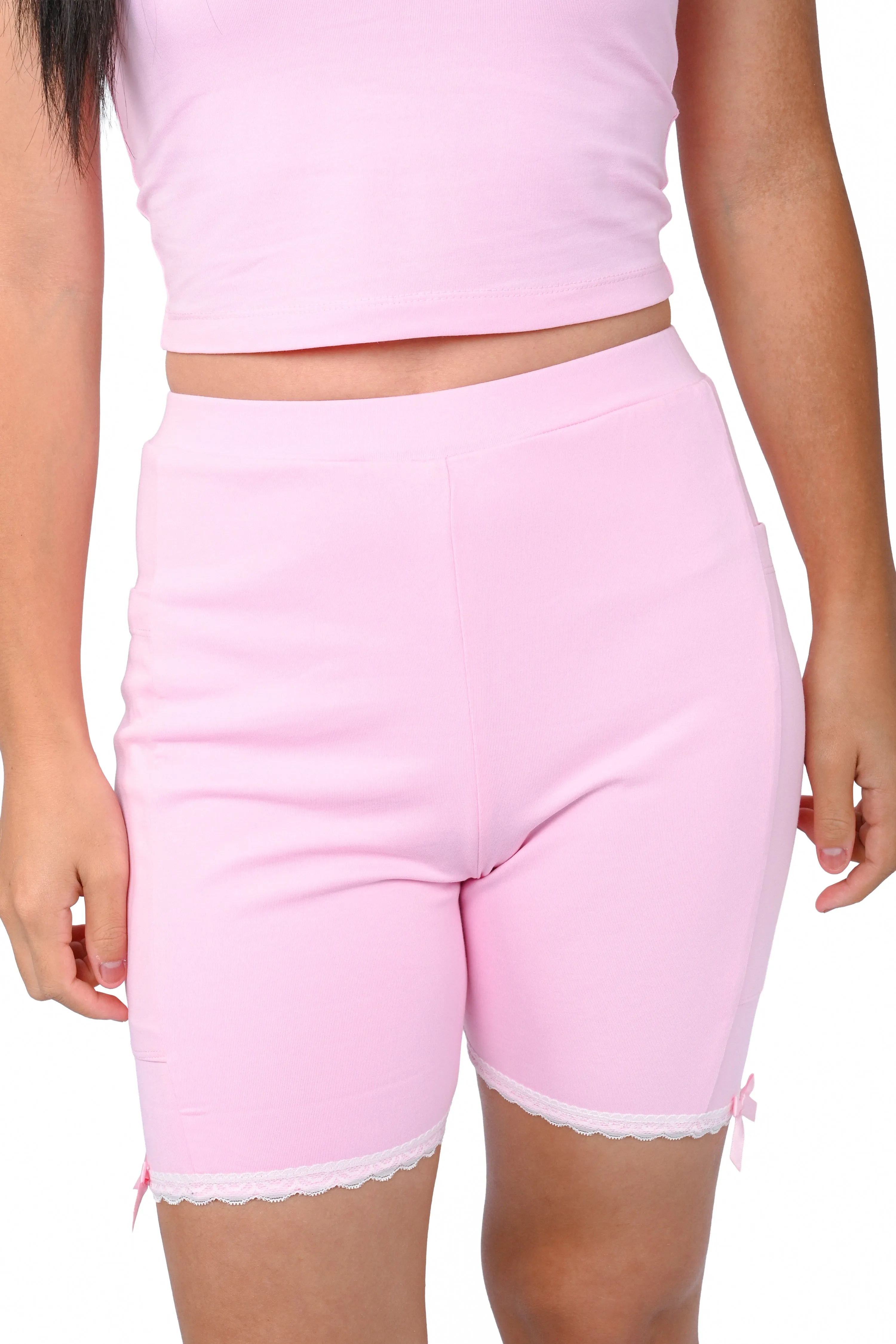 Basics Biker Shorts - Pink sold by My Violet product image thumbnail 4