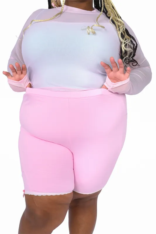 Basics Biker Shorts - Pink sold by My Violet