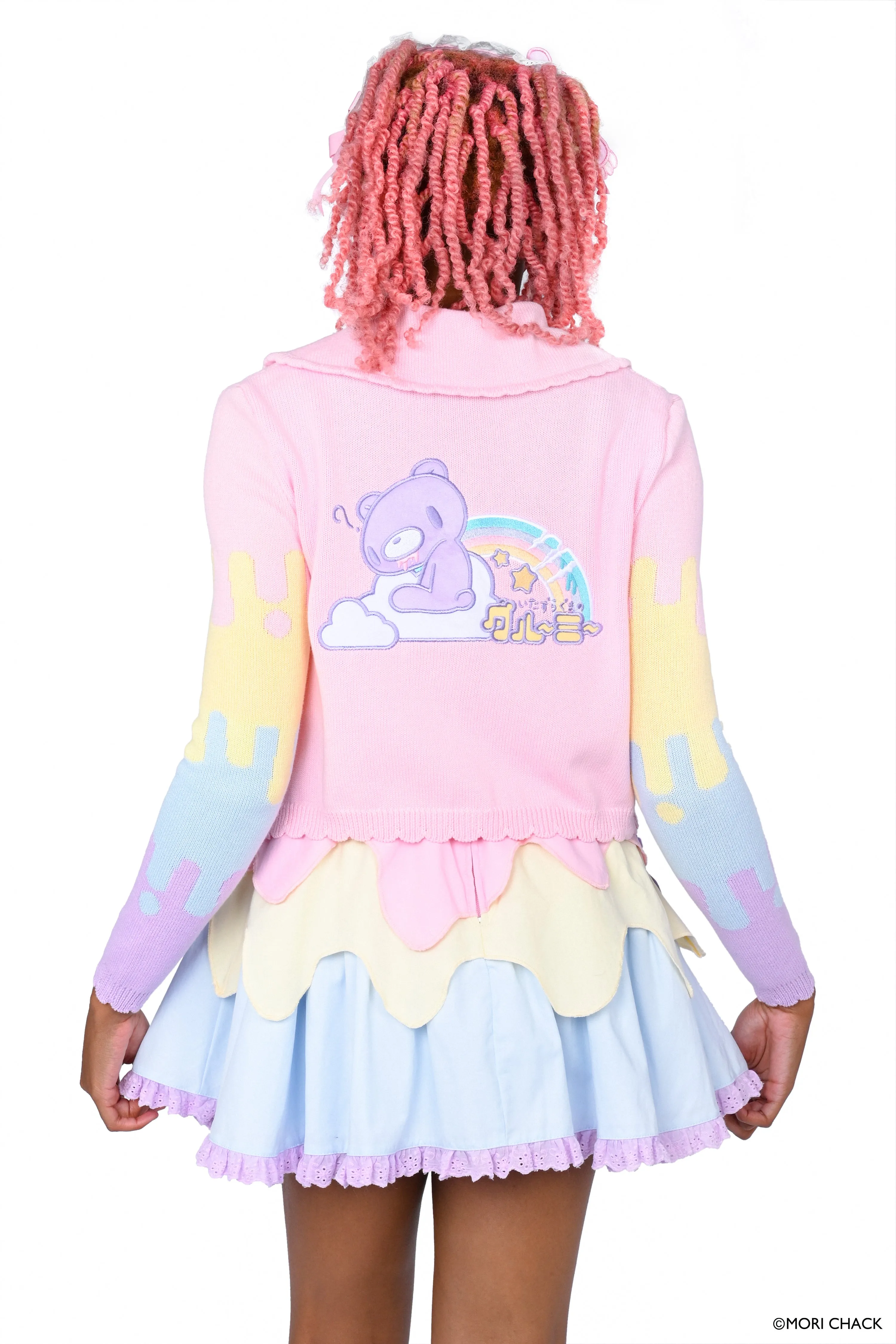 Gloomy Bear x My Violet - Pastel Drip Cardigan sold by My Violet product image thumbnail 5