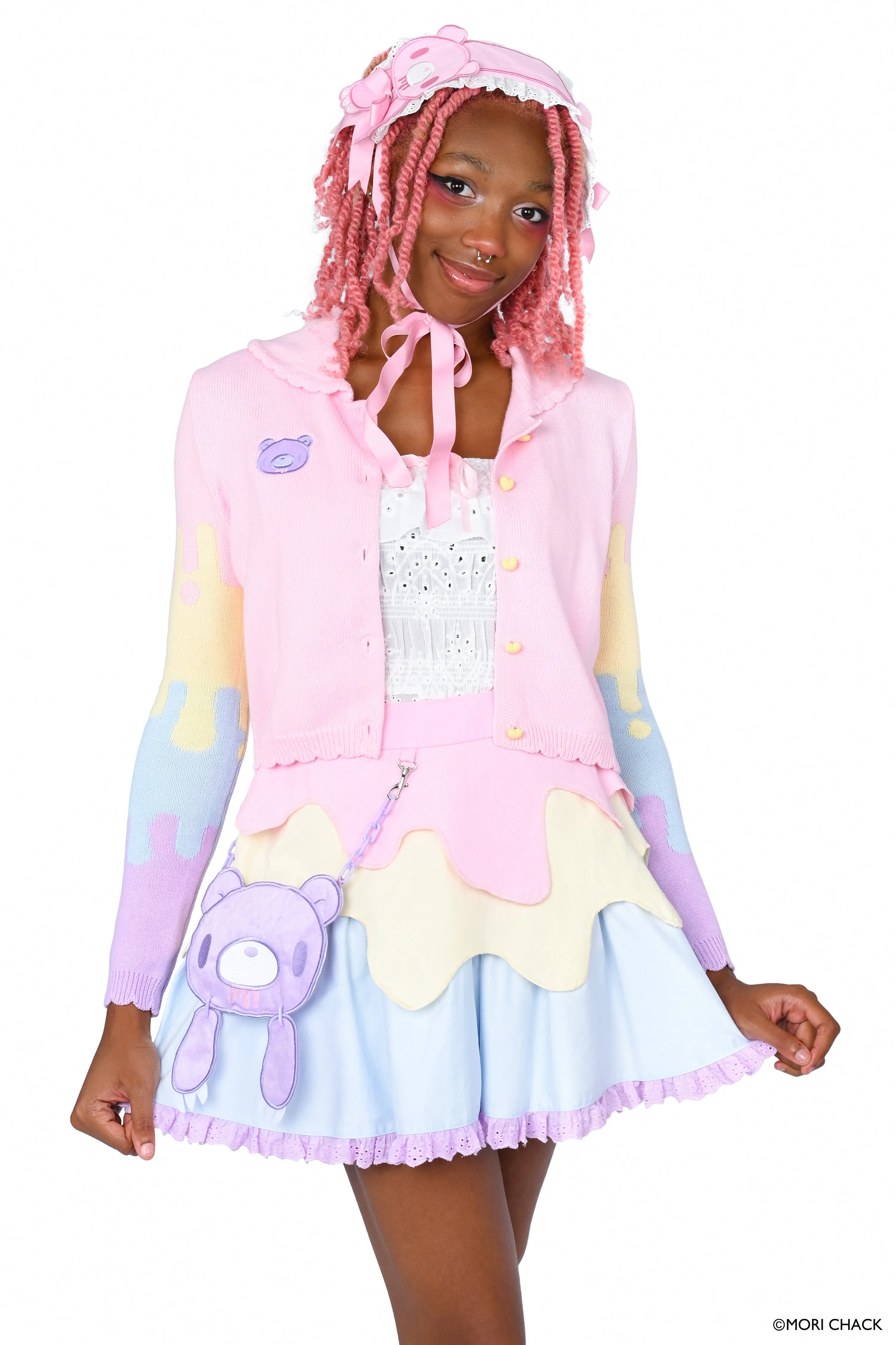 Gloomy Bear x My Violet - Pastel Drip Cardigan sold by My Violet product image thumbnail 2