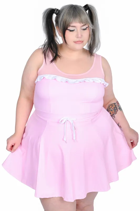 Pink Ruffle Active Dress sold by My Violet