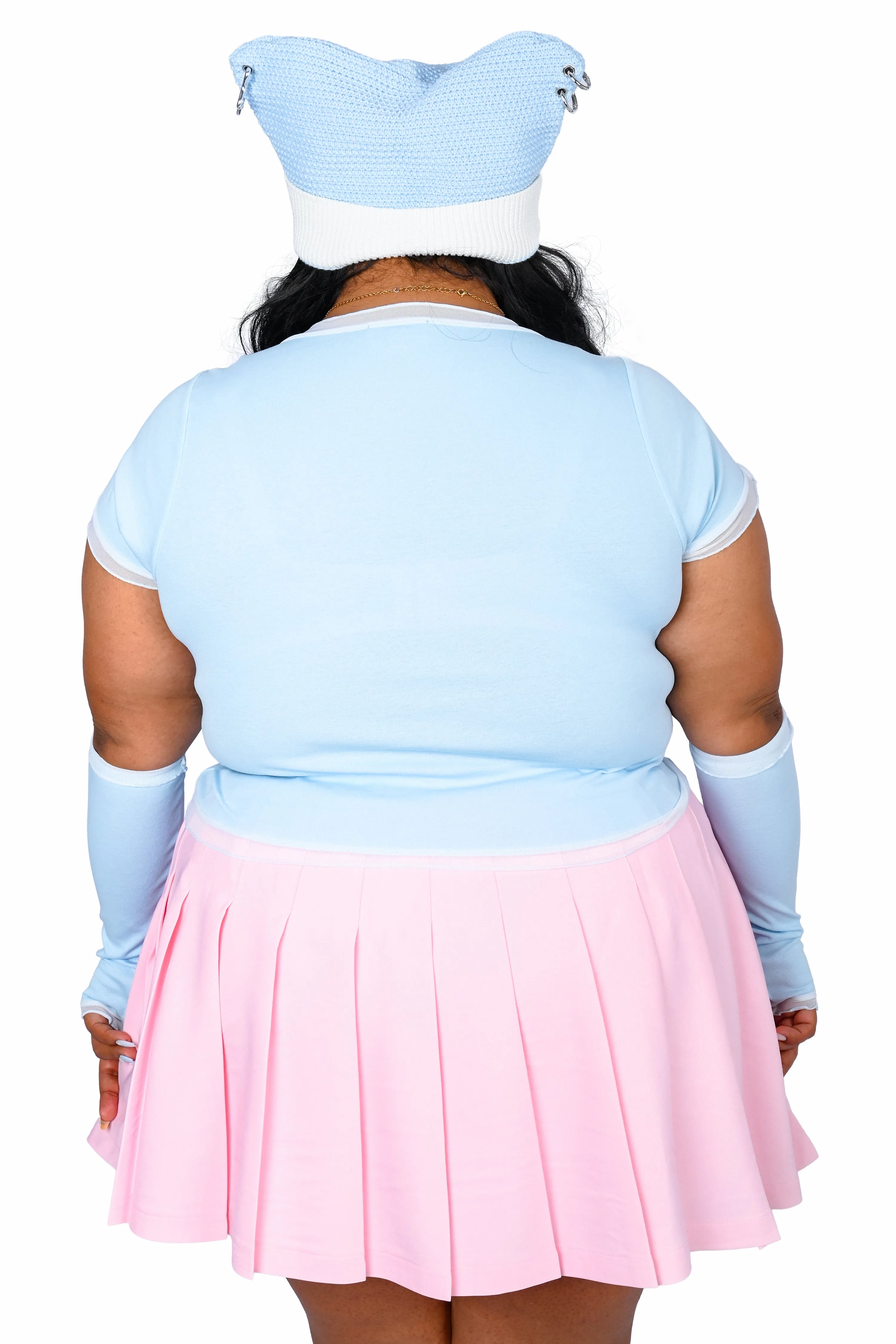 Izzy Armwarmer Crop Top - Blue sold by My Violet product image thumbnail 5