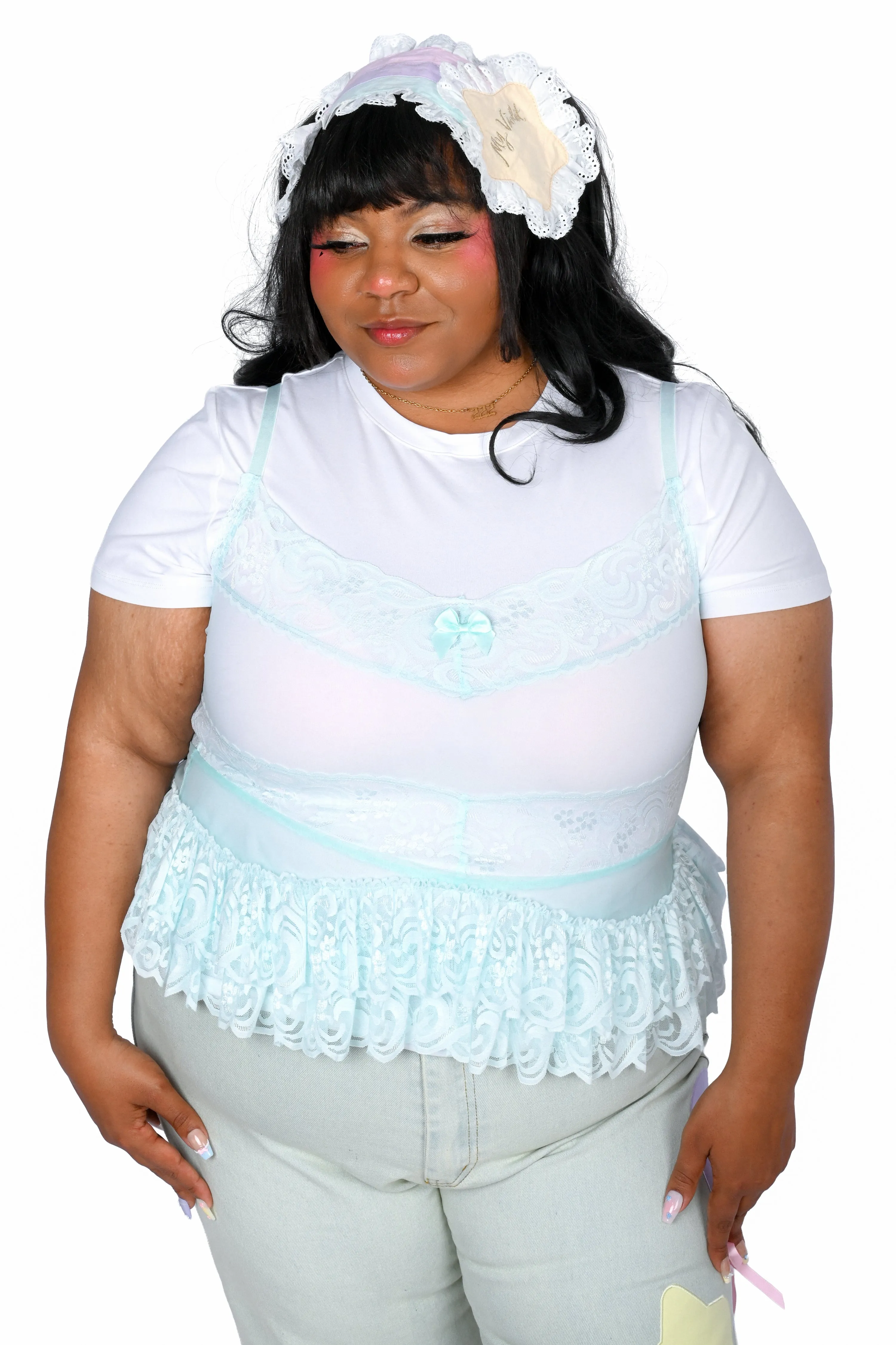 Lily Lace Camisole - Mint sold by My Violet product image thumbnail 3