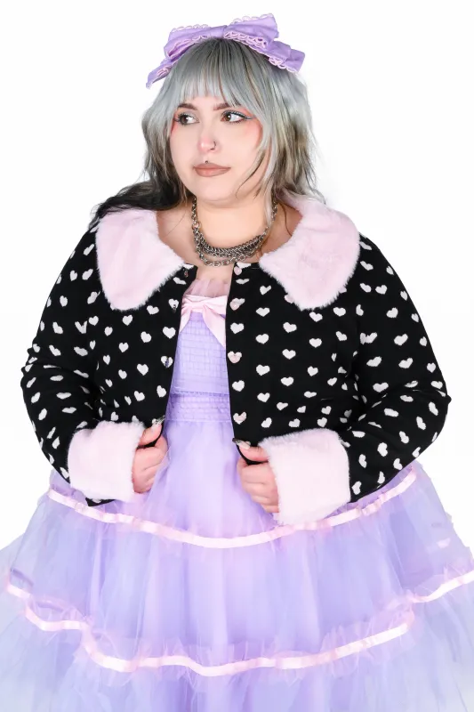 Coco Cardigan - Pink and Black made by My Violet
