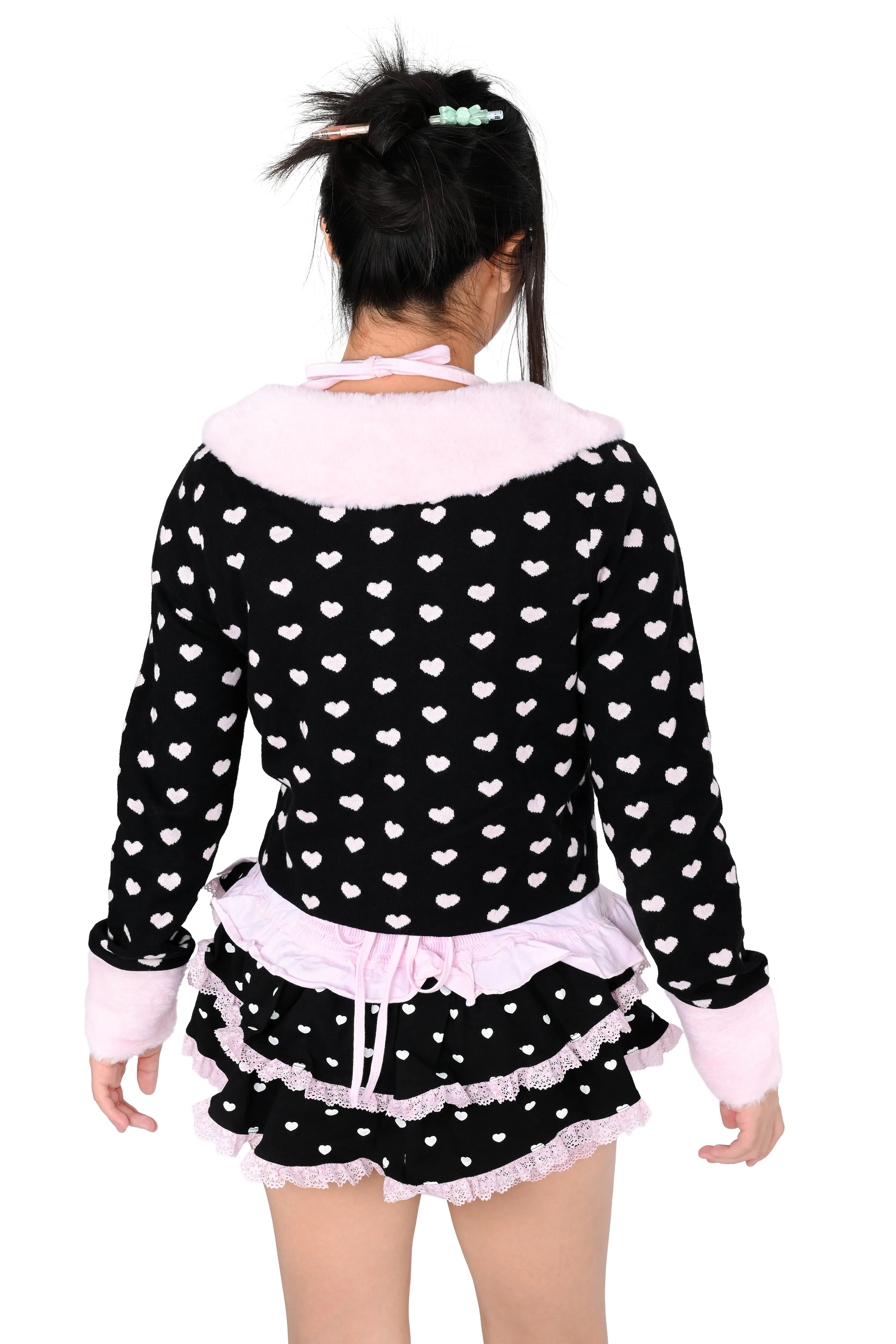 Coco Cardigan - Pink and Black sold by My Violet product image thumbnail 4