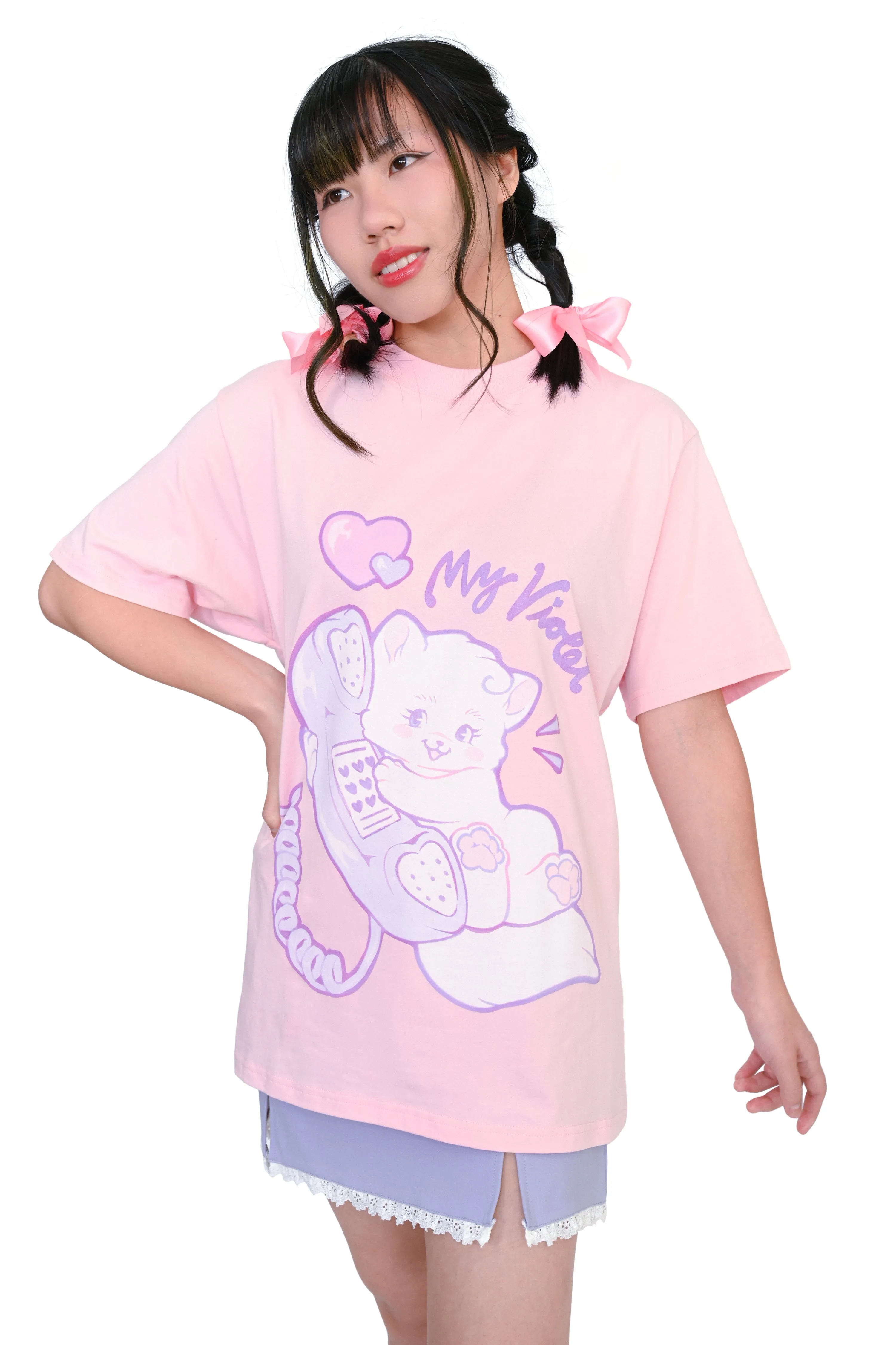 Call Me! Oversized T-Shirt sold by My Violet product image thumbnail 3