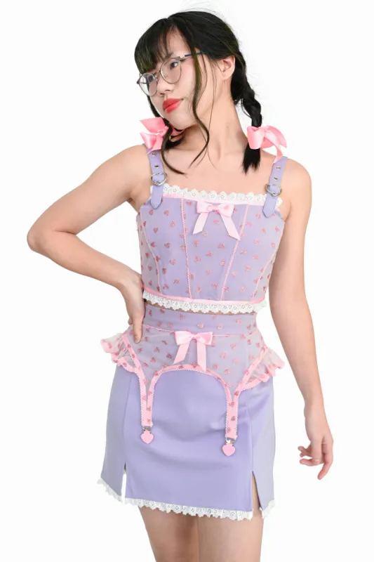 Lucky Girl Crop Top - Lavender sold by My Violet