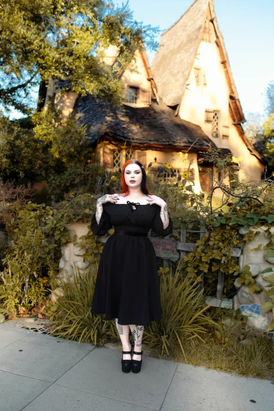 Eva Dress Black by Oblong Box Shop sold by Wax Poetic