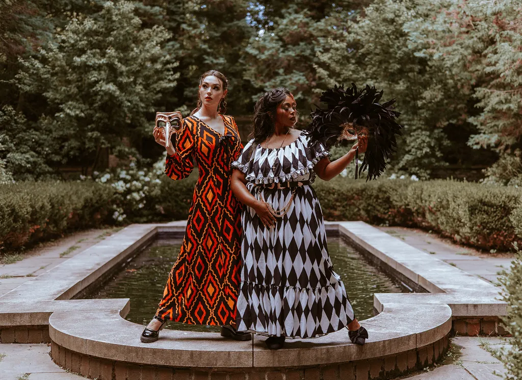 Penny Maxi Dress in Haunted Hotel Print sold by Wax Poetic product image thumbnail 4