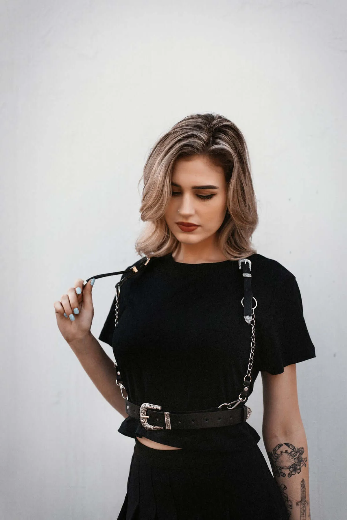 Sharpshooter Western Goth Chain Harness by Lively Ghosts sold by Wax Poetic product image thumbnail 2