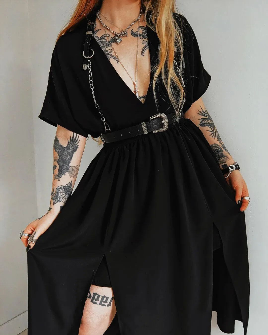 Sharpshooter Western Goth Chain Harness by Lively Ghosts sold by Wax Poetic product image thumbnail 5