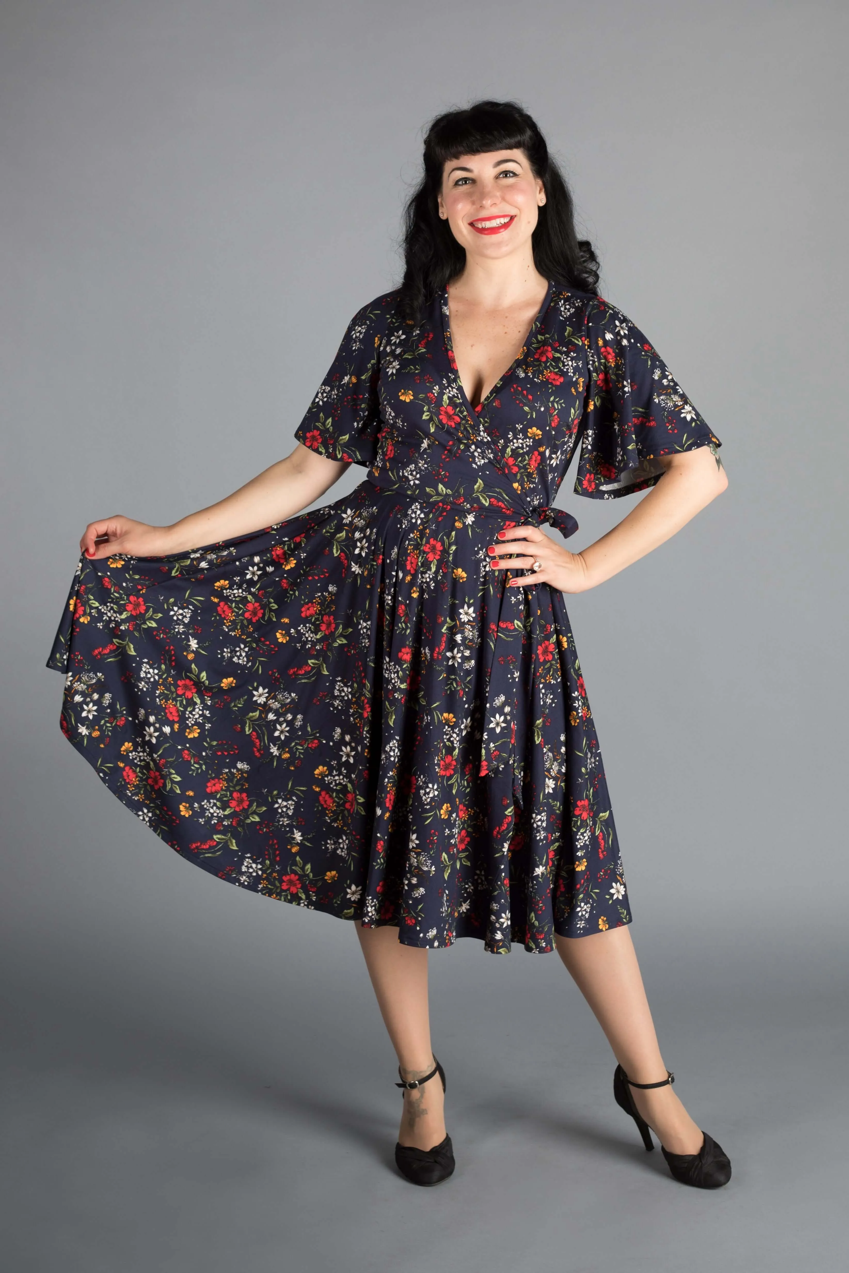 Aurora Dress in Edelweiss Print sold by Wax Poetic product image thumbnail 2
