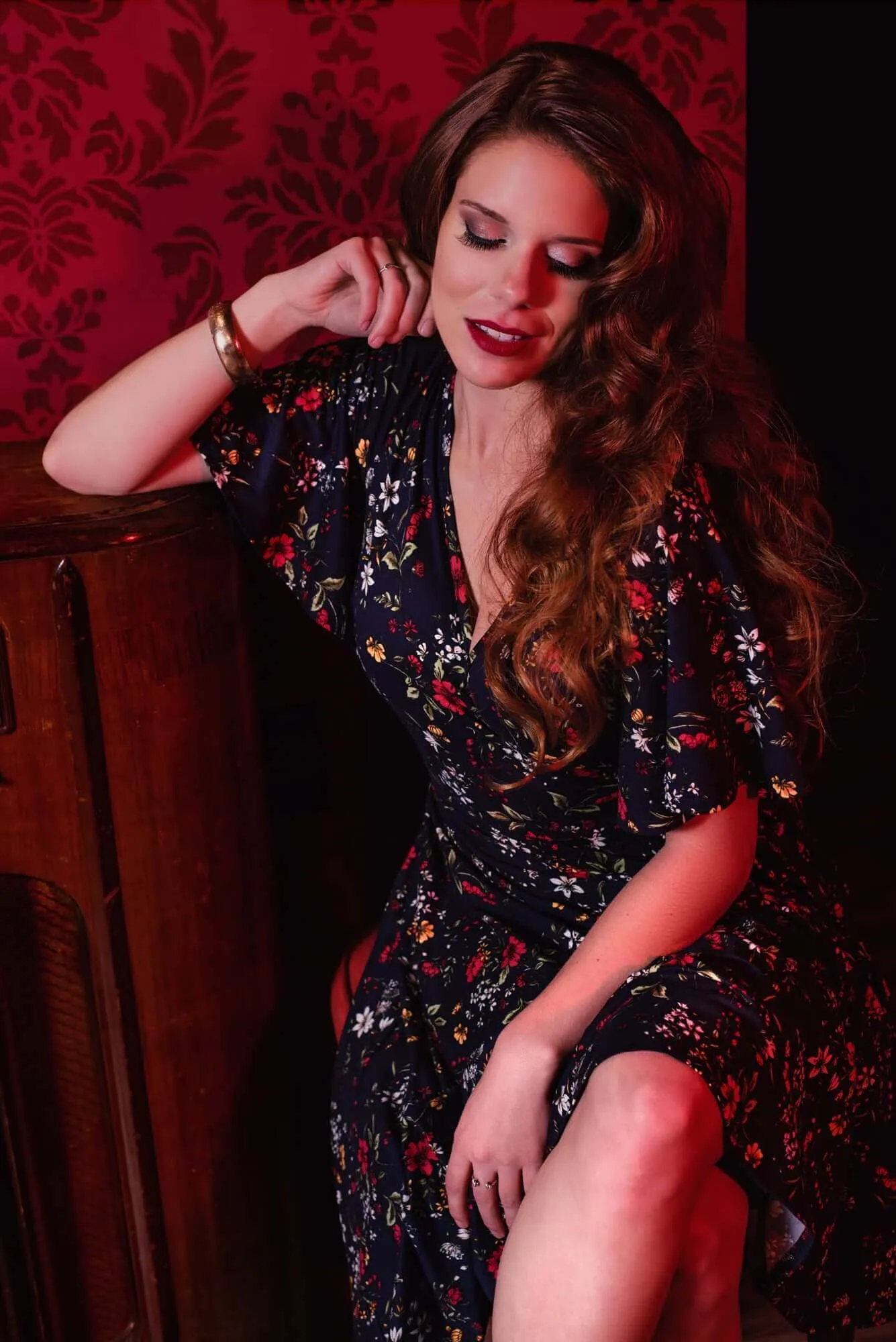 Aurora Dress in Edelweiss Print sold by Wax Poetic