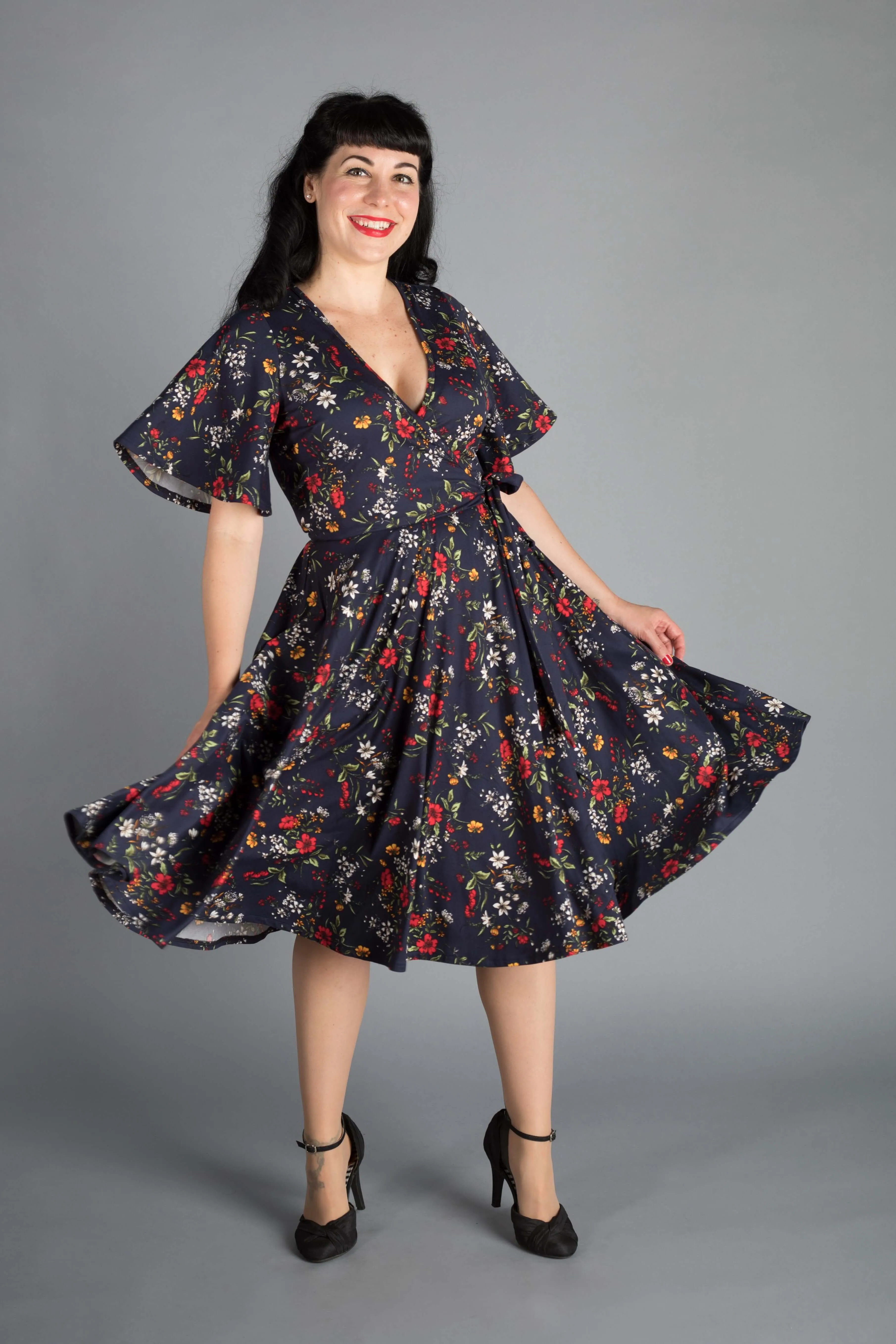 Aurora Dress in Edelweiss Print sold by Wax Poetic product image thumbnail 3