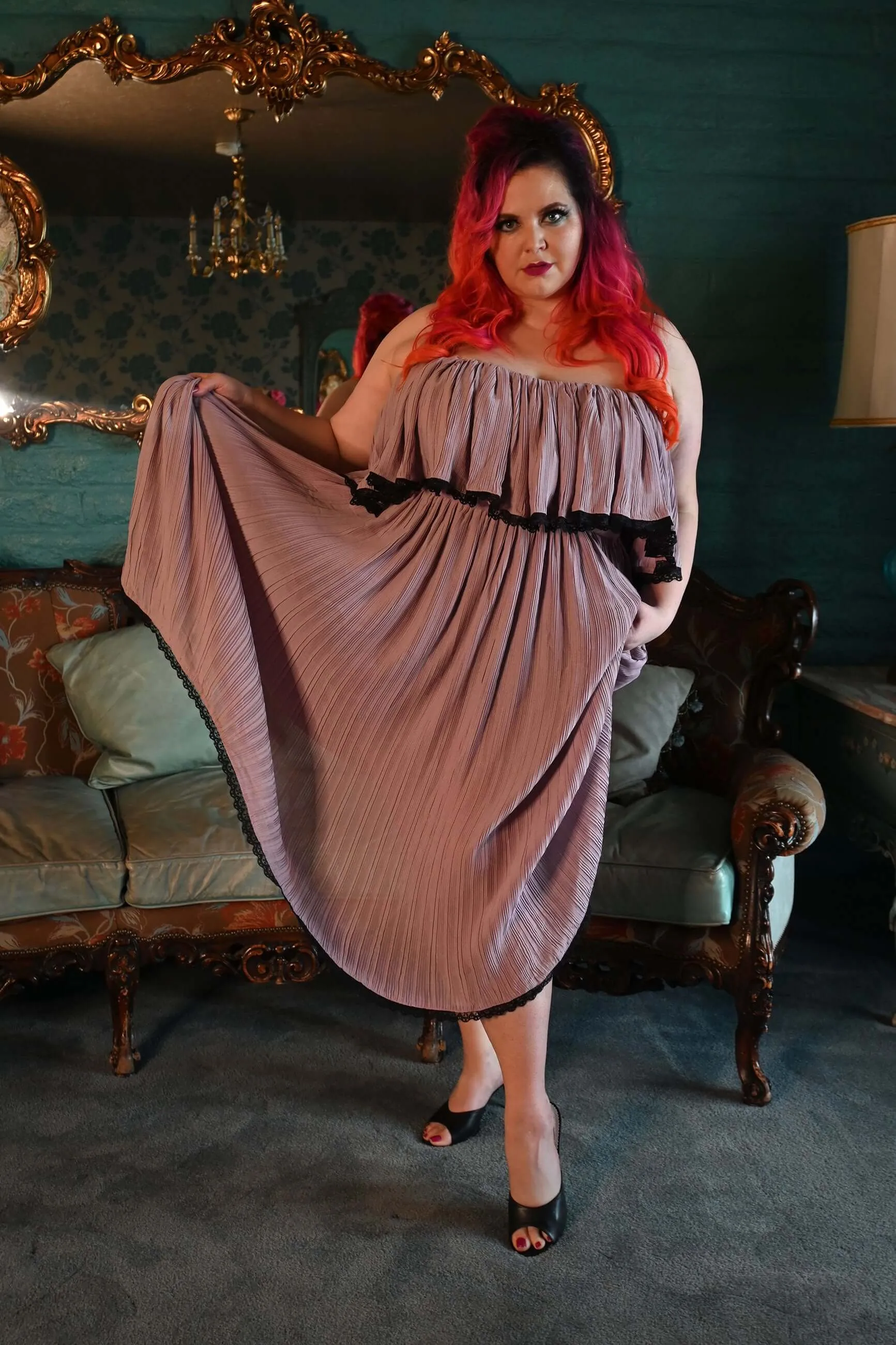 Olivia dress in Dried Lavender sold by Wax Poetic product image thumbnail 2