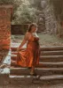 Liberty hi-lo Copper Metallic Knit dress sold by Wax Poetic