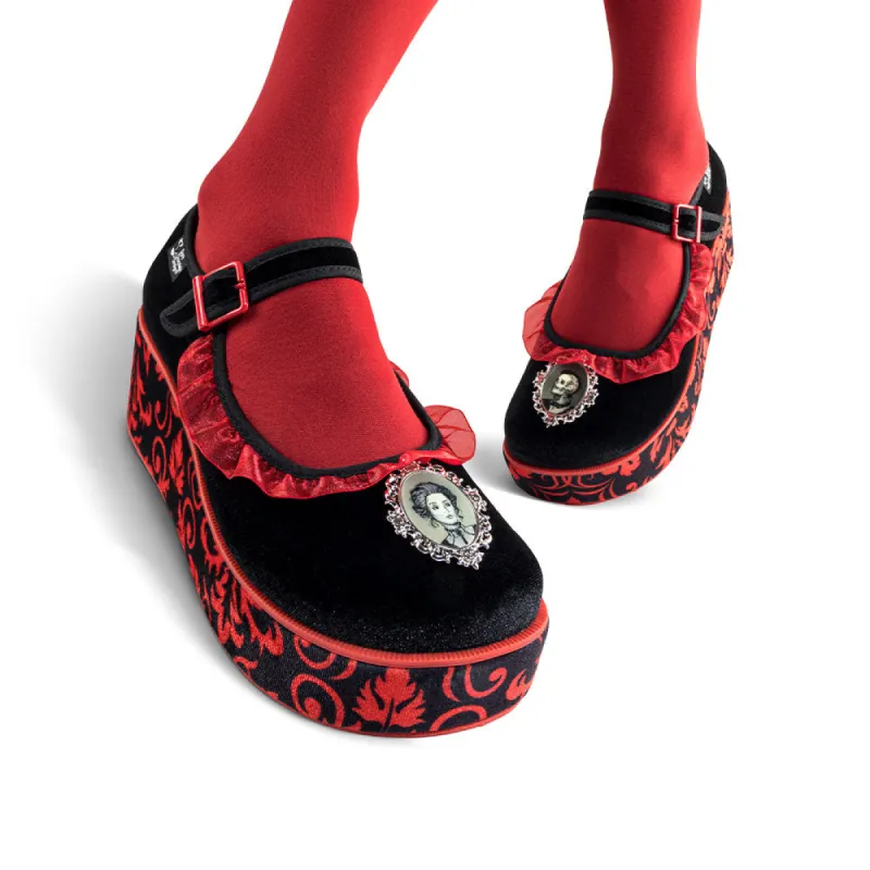 Chocolaticas® Memento Mori Women's Mary Jane Platform sold by Wax Poetic
