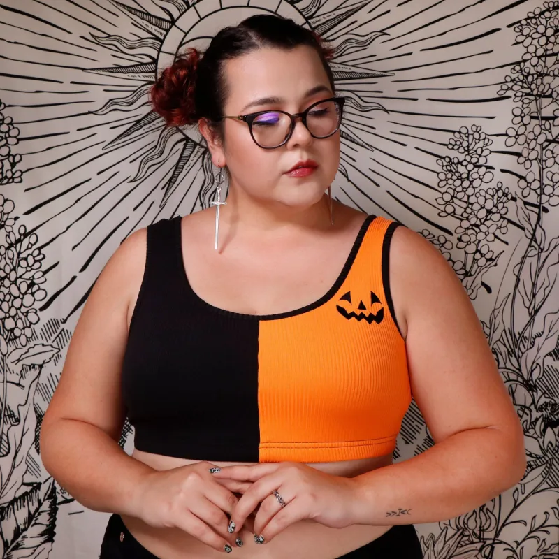 HAPPY JACK - Split Bra Top by Black Thorn LA sold by Wax Poetic