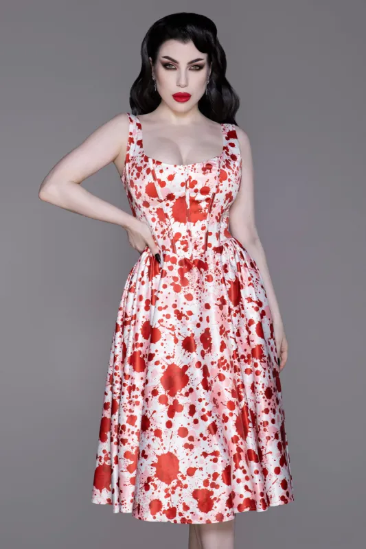 Weasel Wear Vampire Lace-Up Swing Dress sold by Wax Poetic