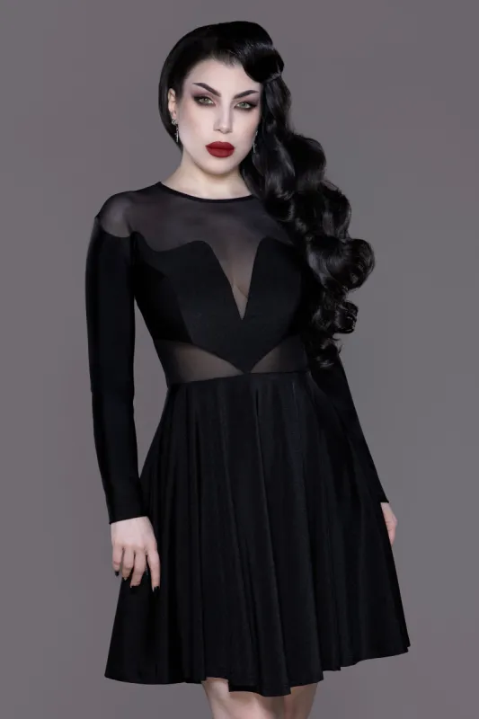 Weasel Wear Jersey Devil Skater Dress sold by Wax Poetic