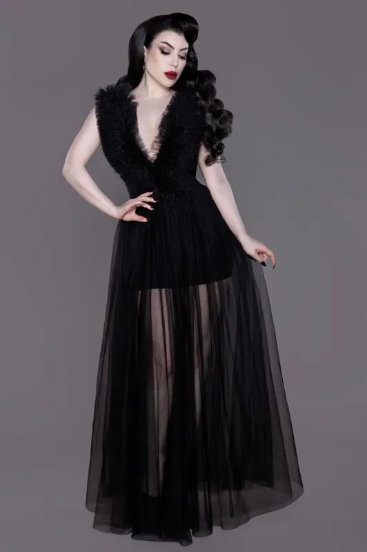 Weasel Wear Yeti Tulle Romper Gown sold by Wax Poetic