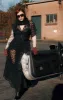 Lydia Wrap Dress in Flocked Jaguar Mesh sold by Wax Poetic