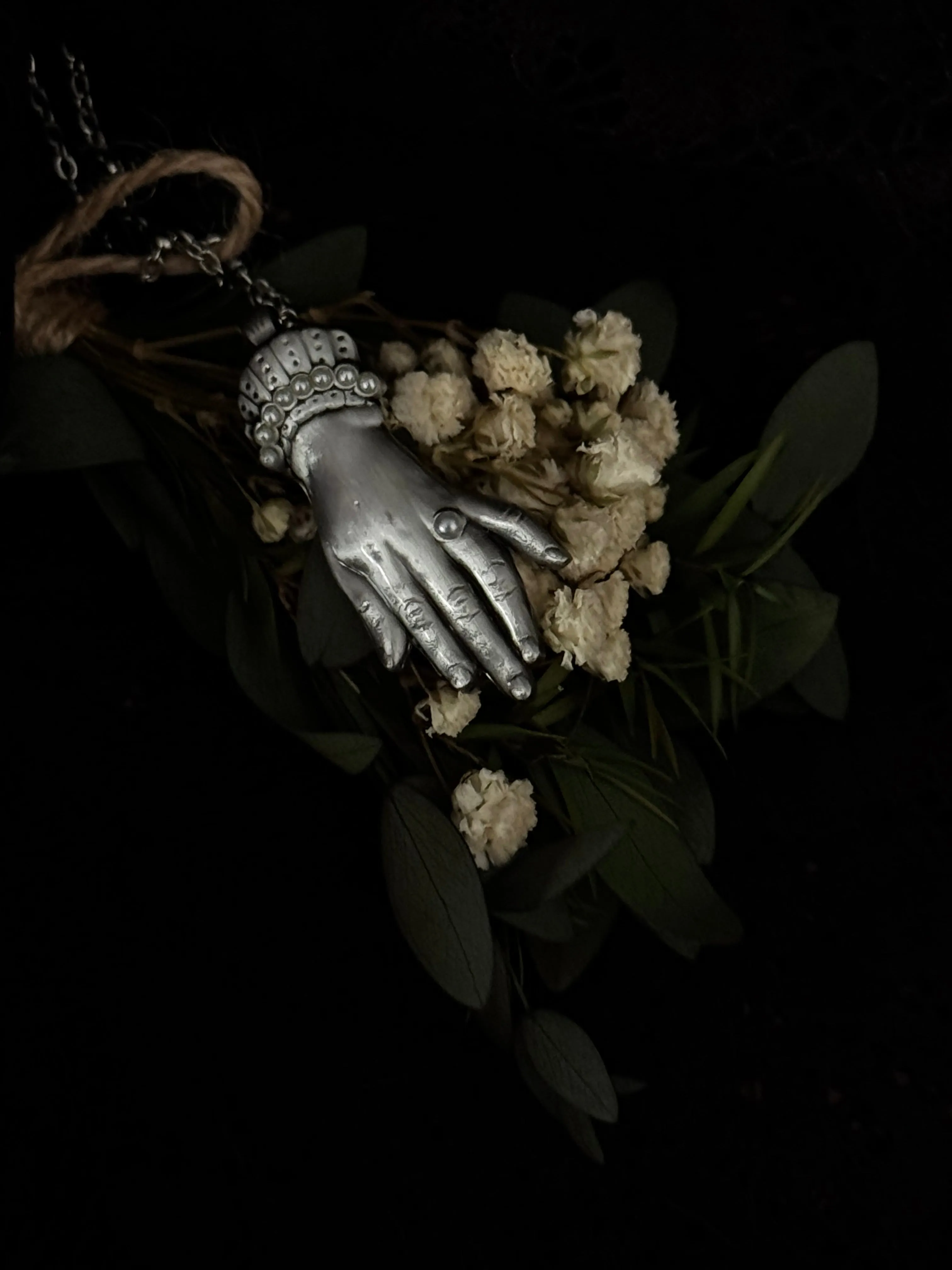 Victorian Hand necklace by Seance sold by Wax Poetic product image thumbnail 2