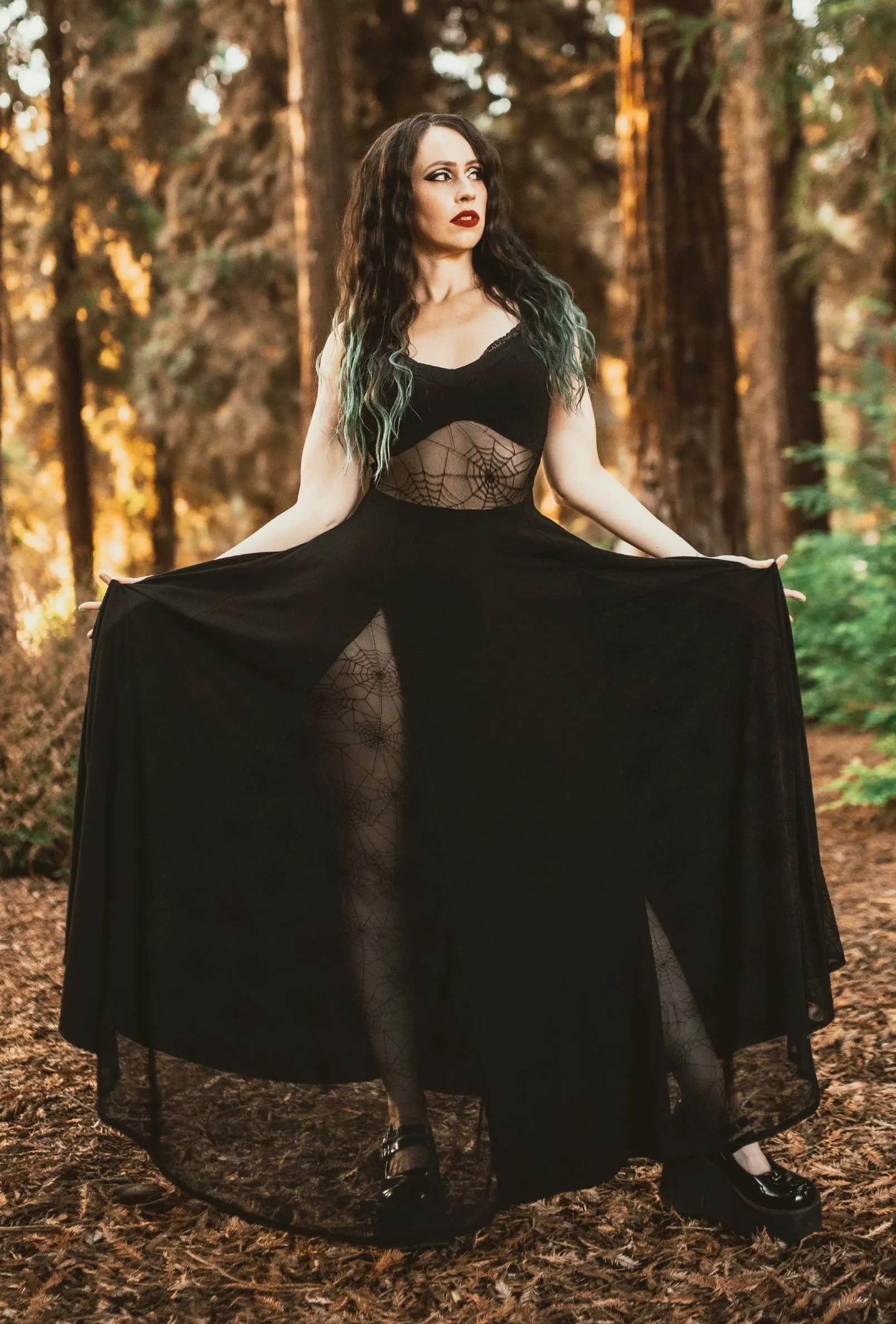 Arachnophobia Maxi Dress Pre-Sale by Weasel Wear sold by Wax Poetic