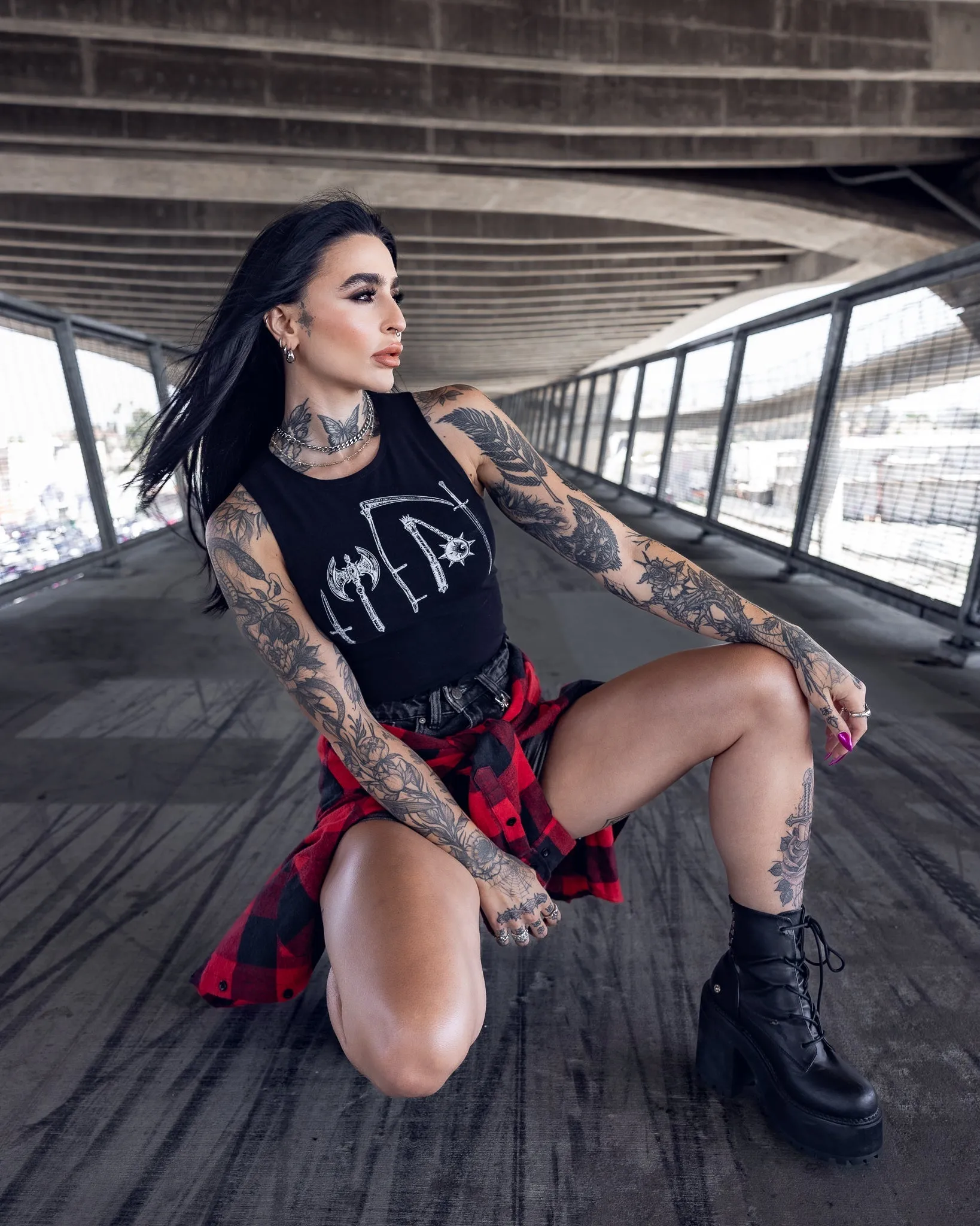 Van Helsing Crop Top by The Pretty Cult sold by Wax Poetic product image thumbnail 5