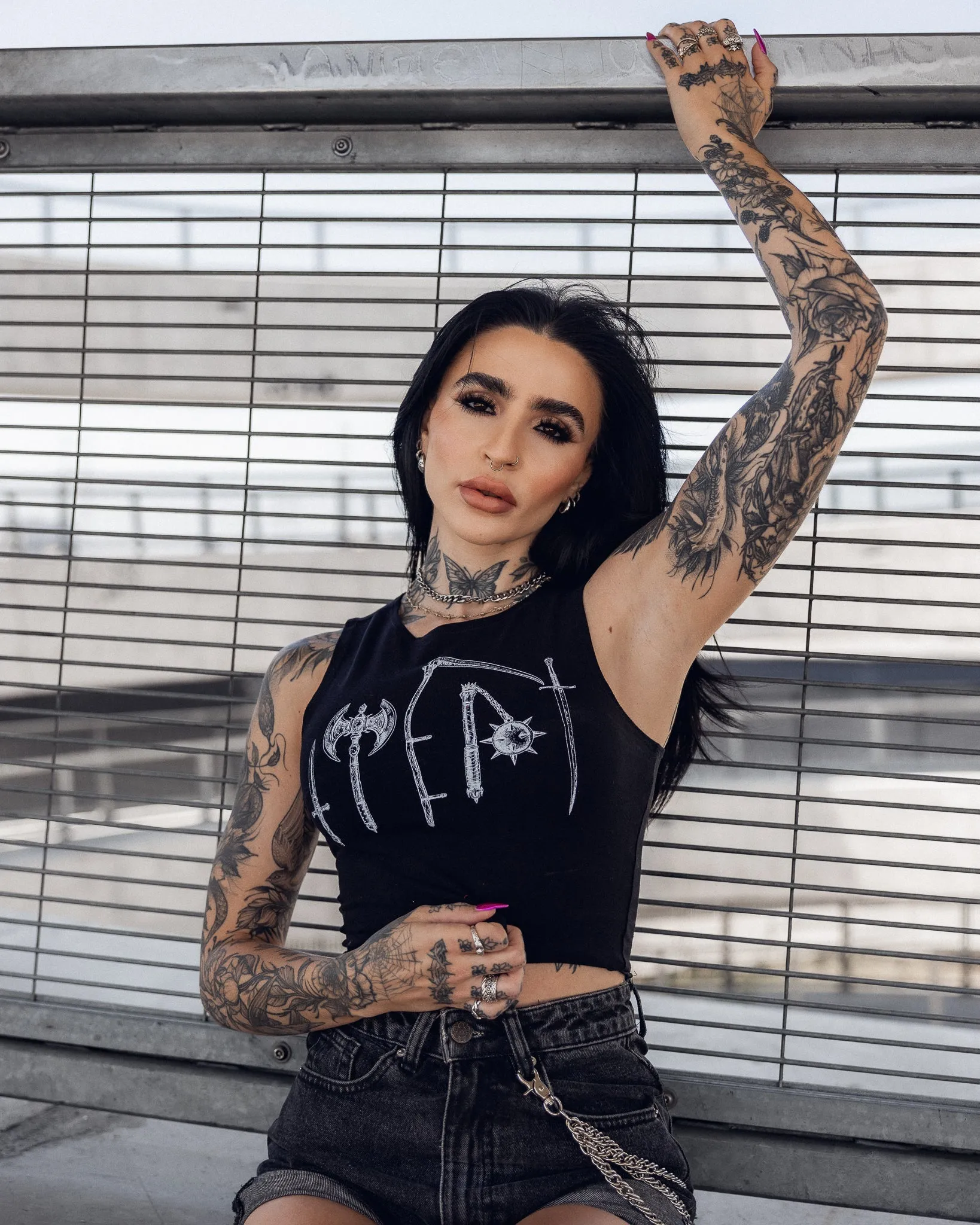 Van Helsing Crop Top by The Pretty Cult sold by Wax Poetic