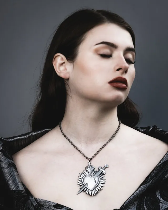 Sacred Heart Necklace by The Pretty Cult sold by Wax Poetic