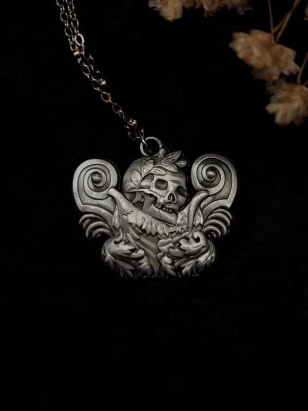 Carved In Stone- Skull and Plumes by Seance Perfumes sold by Wax Poetic