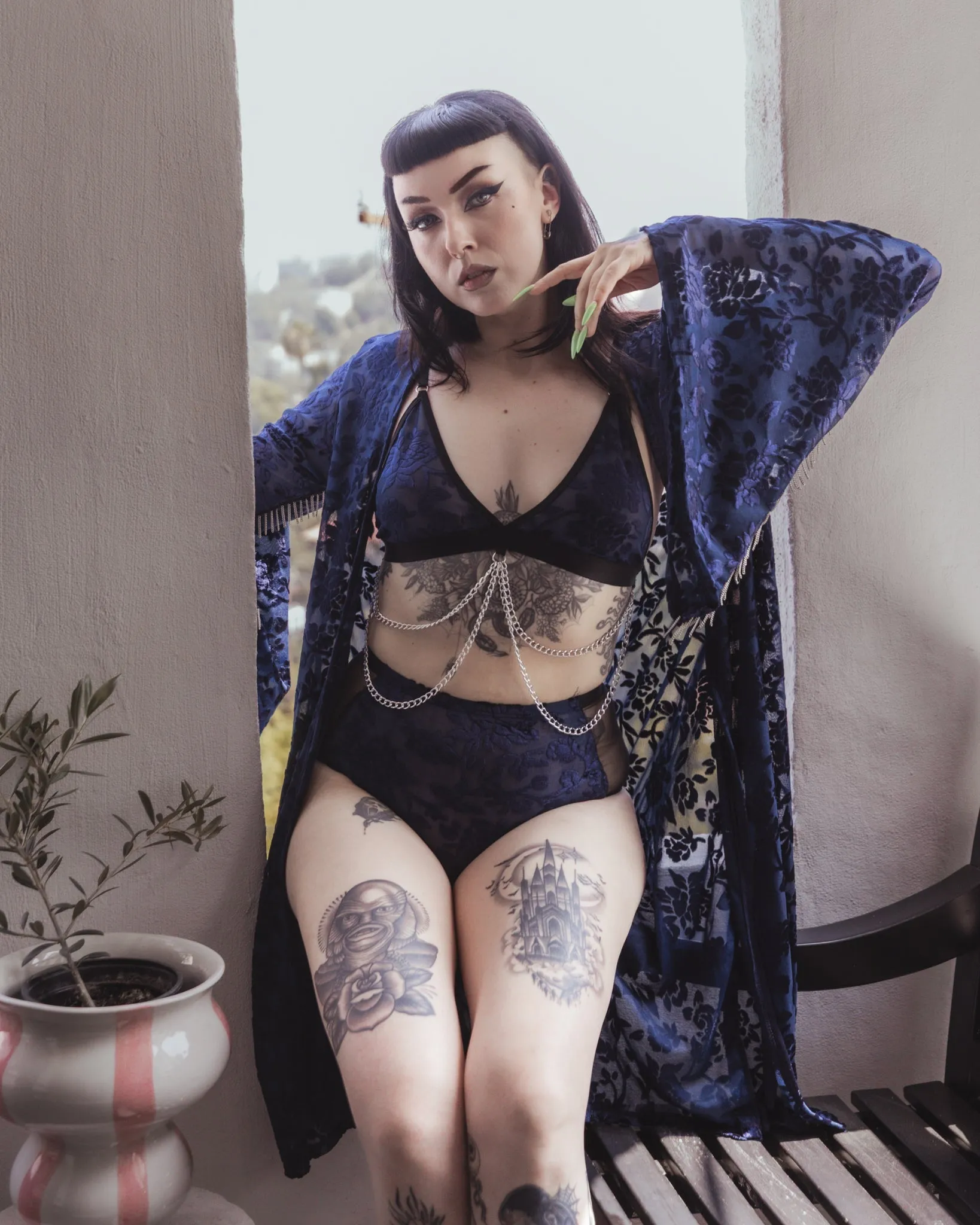 Midnight Muse Kimono by The Pretty Cult sold by Wax Poetic