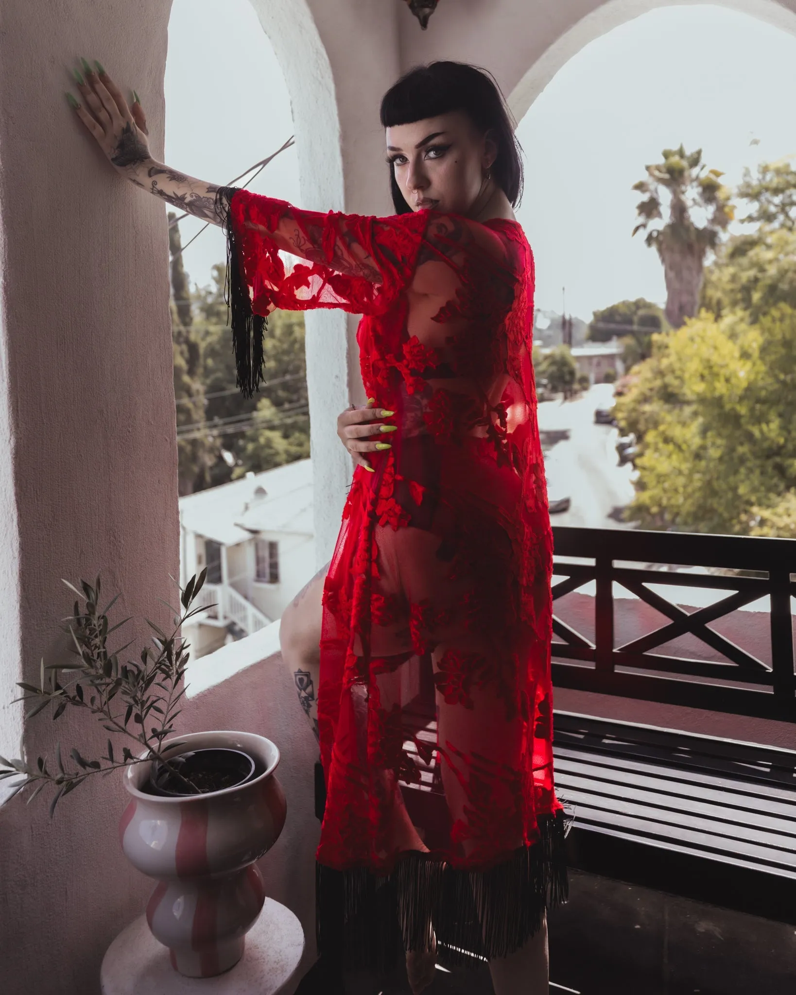 Blood Moon Kimono by The Pretty Cult sold by Wax Poetic product image thumbnail 2