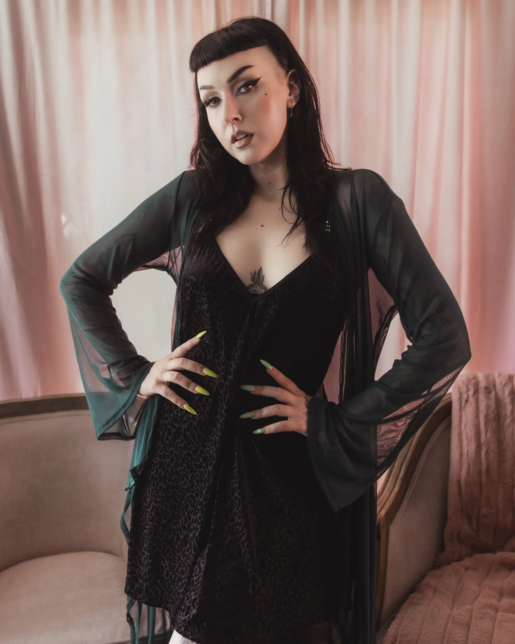 Sorceress Veil Kimono by The Pretty Cult sold by Wax Poetic product image thumbnail 4