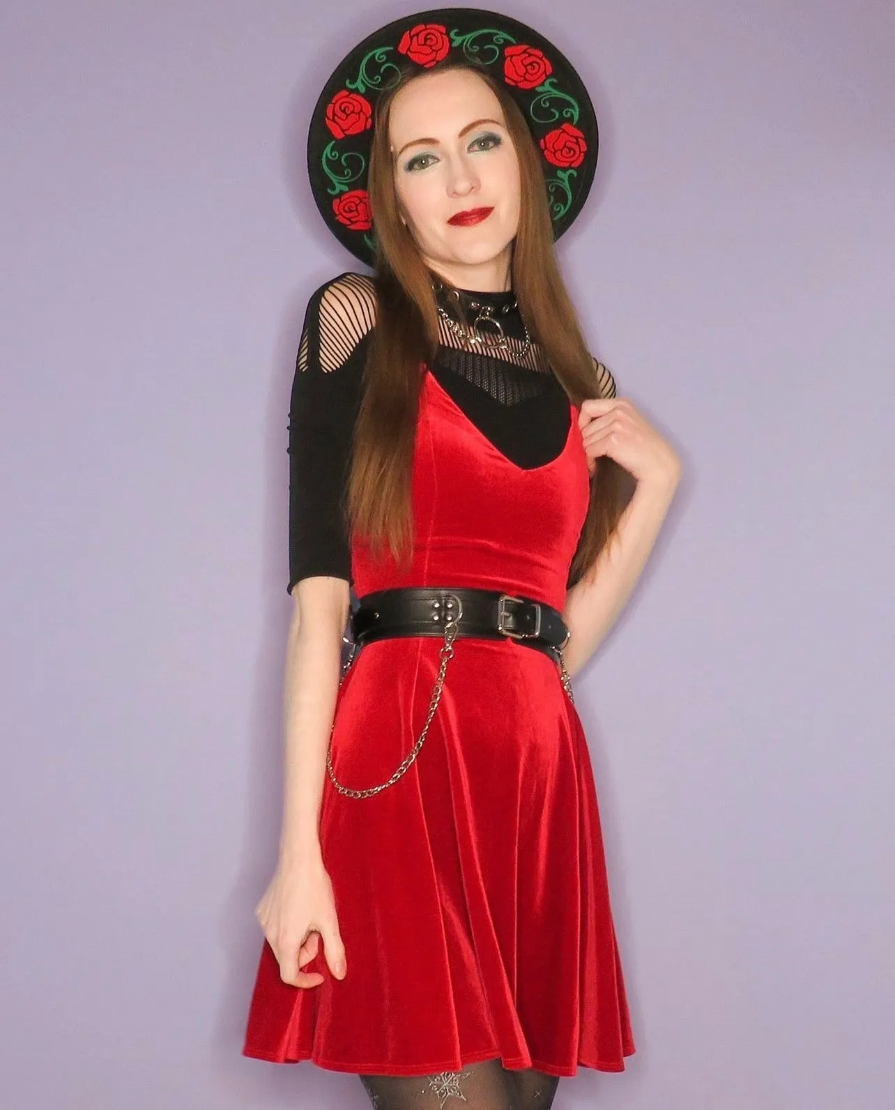 Vegan Felt Hat - Rose Crown by Witchwood Bags sold by Wax Poetic product image thumbnail 3